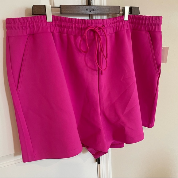 NWT Good American Pink Scuba Athletic Shorts - Picture 5 of 10